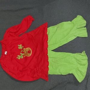 Christmas Beehave Girls Outfit - 3t